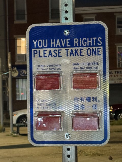 YOU HAVE RIGHTS - Photo