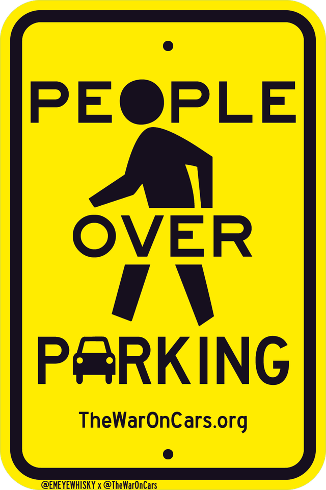 PEOPLE OVER PARKING