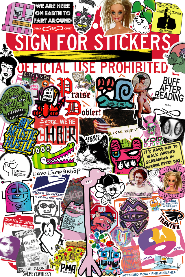 SIGN FOR STICKERS - CW9